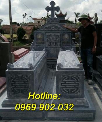 Mẫu mộ đá đôi đẹp giá rẻ bán tại Thanh Hóa