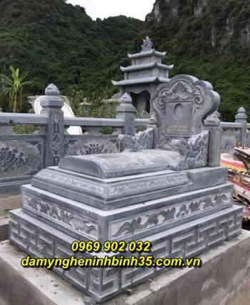 Mẫu mộ tam cấp bằng đá đẹp bán tại Bắc Ninh 