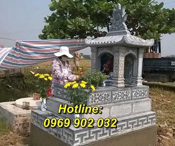 Mẫu mộ tam cấp bằng đá đẹp bán tại Tuyên Quang