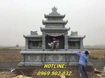 Những mẫu lăng mộ bằng đá nguyên khối bán tại Thái Bình