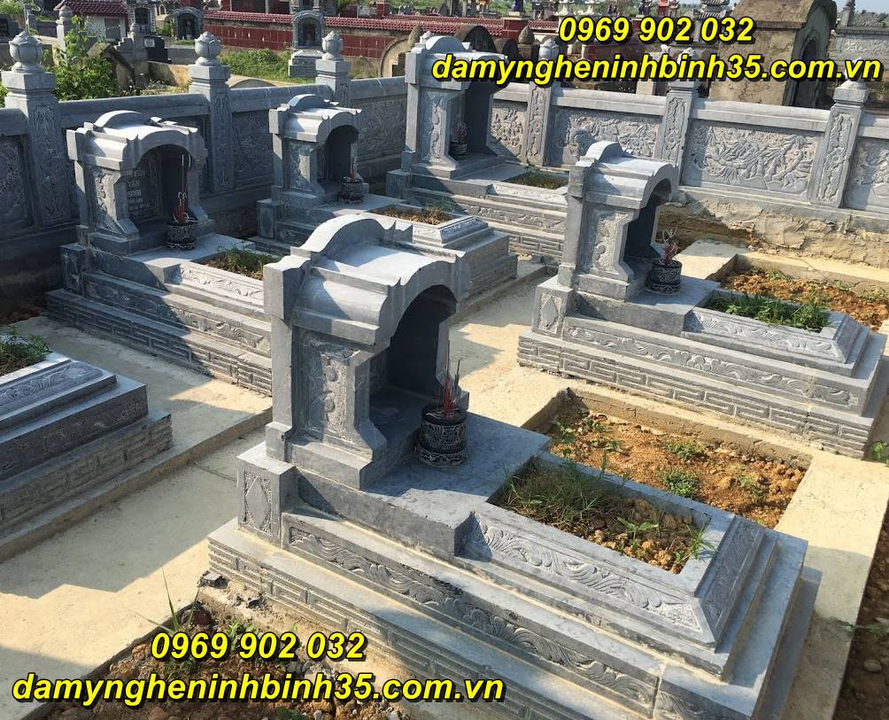Mẫu mộ tam cấp bằng đá đẹp bán tại Phú Thọ