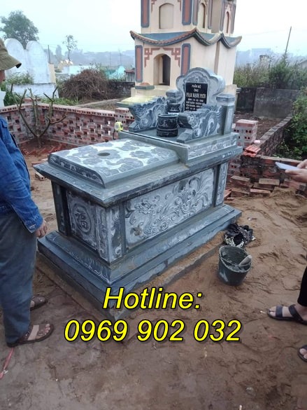 Báo giá thi công lắp đặt mẫu mộ đá tự nhiên bán tại Lào Cai
