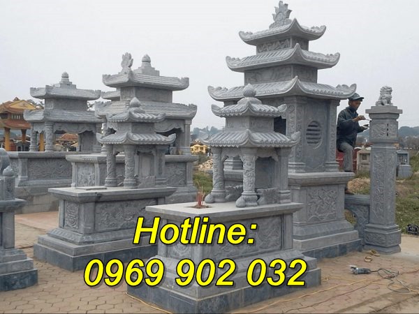 Địa chỉ sản xuất mẫu mộ đá đẹp bán tại Hà Nội