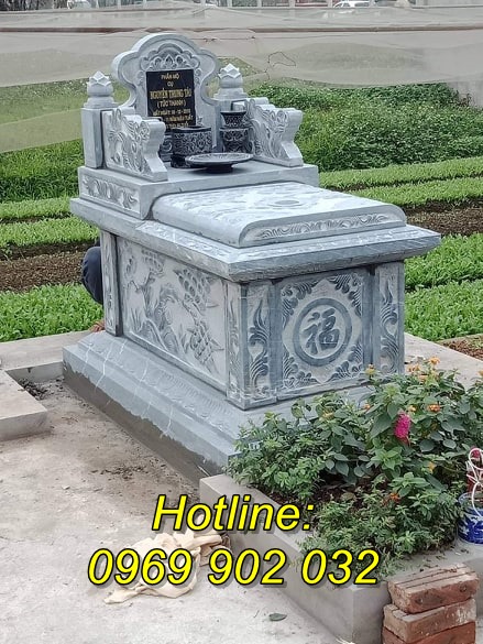 Giá thành của mẫu mộ đá đẹp tự nhiên nguyên khối bán tại Điện Biên