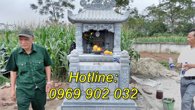 Giá thành của mẫu mộ đá một mái đẹp giá rẻ bán tại Thanh Hóa