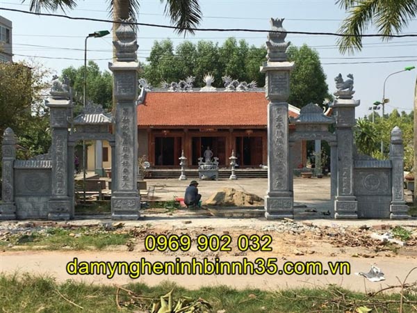 cổng đá đình chùa