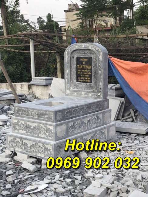 Giá thành của mẫu mộ đá tam cấp đẹp giá rẻ bán tại Thái Bình