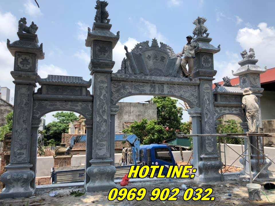 Những mẫu cổng đá Tam Quan đẹp bán tại Bắc Ninh