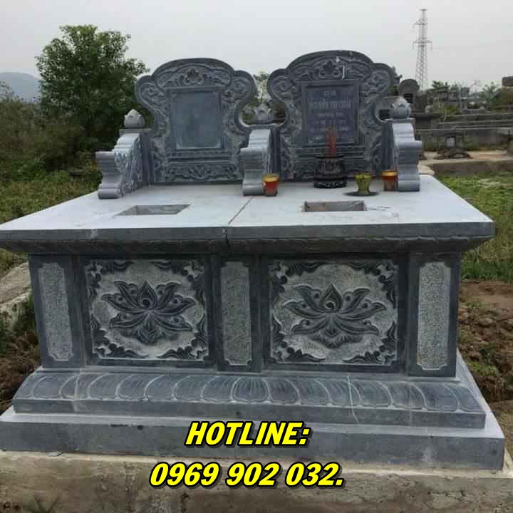 Những mẫu mộ đôi bằng đá giá rẻ bán tại Hà Nội